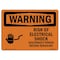 Signmission Safety Sign, OSHA WARNING, 5" Height, 7" Width, Risk Of Electrical Shock Disconnect, Landscape OS-WS-D-57-L-12822 - alternate 1